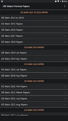 JEE Mains Previous Papers android App screenshot 0