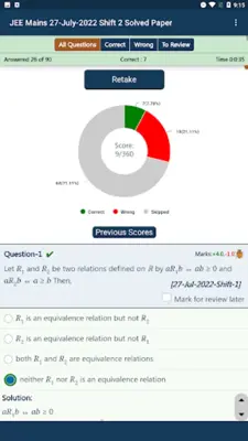 JEE Mains Previous Papers android App screenshot 1