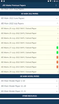 JEE Mains Previous Papers android App screenshot 5